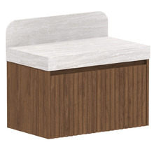 Harper 835mm Wall Hung Single Vanity with Solid Surface Countertop
